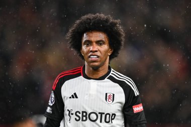Fulham 'lı Willian Premier League maçı sırasında Nottingham Forest, Fulham' a karşı City Ground, Nottingham, İngiltere, 2 Nisan 202