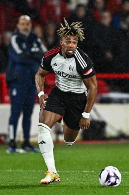 Fulham 'dan Adama Traor, Premier Lig maçında Nottingham Forest, Fulham' a karşı City Ground, Nottingham, Birleşik Krallık 'ta 2 Nisan 2024' te bir ara verdi.