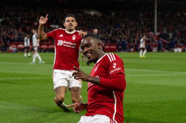 Nottingham Ormanı 'ndan Callum Hudson-Odoi Premier Lig maçında Nottingham Forest' a karşı Fulham City Ground, Nottingham, İngiltere 'de 2 Nisan 202' de 1-0 berabere kaldı.