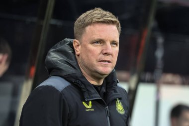 Newcastle United 'ın teknik direktörü Eddie Howe Premier Lig maçı sırasında Newcastle United ile Everton arasındaki St.James' s Park, Newcastle, 2 Nisan 202