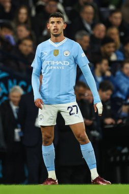 Manchester City ile Manchester City arasındaki Premier League maçında Matheus Nunes, Etihad Stadyumu 'nda Aston Villa' ya karşı, 3 Nisan 202