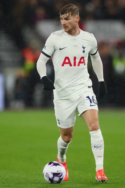 Timo Werner Från Tottenham Hotspur Premier League Matchen West Ham — Stockfoto