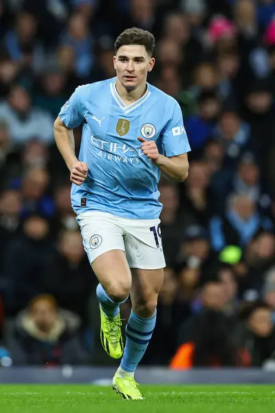 Julin Lvarez Manchester City Tijdens Premier League Match Manchester City — Stockfoto