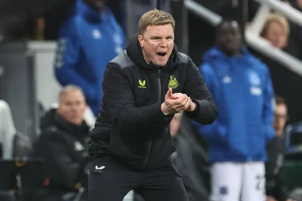 Eddie Howe Manager Newcastle United Reacts Last Few Seconds Game — Stock Photo, Image