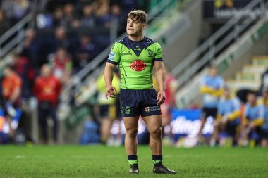 Warrington Wolves 'tan Leon Hayes Betfred Süper Lig 7. Raundunda Leeds Gergedan' a karşı Warrington Wolves maçı sırasında Leeds Stadyumu, Leeds, İngiltere, 5 Nisan 202