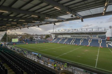 Headingley Stadyumu 7. Betfred Süper Lig karşılaşmasında Leeds Rhinos 'a karşı Warrington Wolves, Headingley Stadyumu, Leeds, İngiltere, 5 Nisan 202
