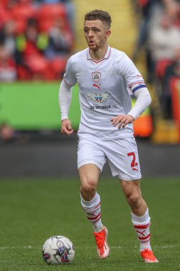 Barnsley 'den Jordan Williams 6 Nisan 202' de Londra, The Valley 'de Charlton Athletic ile Barnsley maçında