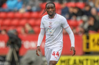 Barnsley takımından Devante Cole 6 Nisan 202 'de The Valley, Londra, İngiltere' de Charlton Athletic ile Barnsley maçında