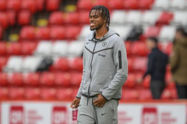 Chelsea 'den Carney Chukwuemeka Premier Lig karşılaşmasında Sheffield United Chelsea' ye karşı Bramall Lane, Sheffield, İngiltere, 7 Nisan 202