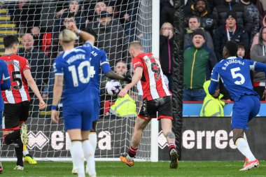 Sheffield United 'dan Oliver McBurnie Premier League maçında Sheffield United Chelsea' ye karşı 7 Nisan 202 'de Bramall Lane, Sheffield, İngiltere' de 2-2 berabere kaldı.
