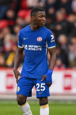 Chelsea 'den Moiss Caicedo Premier Lig karşılaşmasında Sheffield United Chelsea' ye karşı Bramall Lane, Sheffield, İngiltere, 7 Nisan 2024