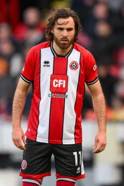 Sheffield United 'tan Ben Brereton Daz Premier League maçı sırasında Sheffield United Chelsea' ye karşı Bramall Lane, Sheffield, İngiltere, 7 Nisan 2024