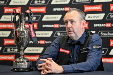 Mark Williams, Manchester Central, Manchester, İngiltere 'de oynanan Johnstone Paint Tour Şampiyonası finalinden sonra 7 Nisan 2024' te maç sonrası yapılan röportajda konuşma yapacak.