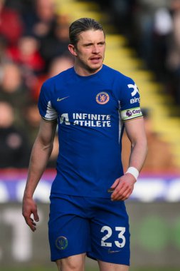 Chelsea 'den Conor Gallagher Premier Lig karşılaşmasında Sheffield United Chelsea' ye karşı Bramall Lane, Sheffield, İngiltere, 7 Nisan 202