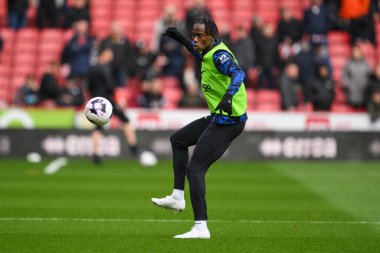 Chelsea 'den Trevoh Chalobah Premier Lig karşılaşması öncesinde Sheffield United Chelsea' ye karşı Bramall Lane, Sheffield, İngiltere, 7 Nisan 202