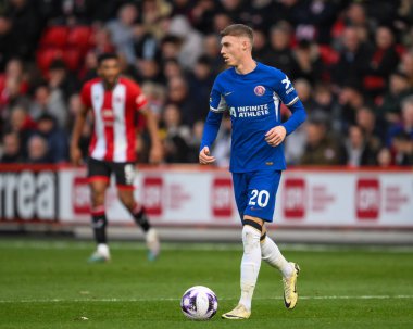 Chelsea 'den Cole Palmer Premier Lig karşılaşmasında Sheffield United Chelsea' ye karşı Bramall Lane, Sheffield, İngiltere, 7 Nisan 202