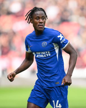 Chelsea 'den Trevoh Chalobah Premier Lig karşılaşmasında Sheffield United Chelsea' ye karşı Bramall Lane, Sheffield, İngiltere, 7 Nisan 202