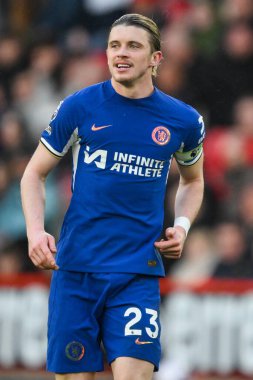 Chelsea 'den Conor Gallagher Premier Lig karşılaşmasında Sheffield United Chelsea' ye karşı Bramall Lane, Sheffield, İngiltere, 7 Nisan 202