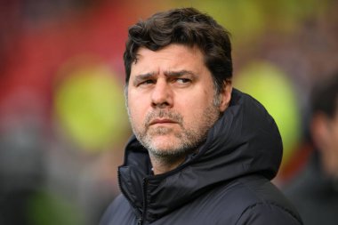 Mauricio Pochettino Manager of Chelsea during the Premier League match Sheffield United vs Chelsea at Bramall Lane, Sheffield, United Kingdom, 7th April 2024 clipart