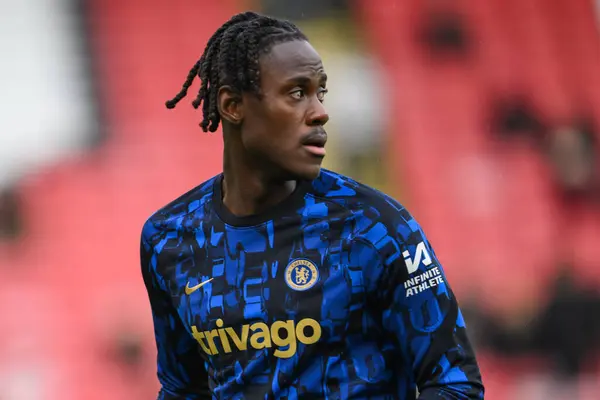 Trevoh Chalobah Chelsea Pre Game Warmup Ahead Premier League Match — Stock Photo, Image