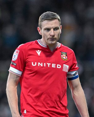 Wrexham 'dan Paul Mullin, Wrexham - Crawley Town maçında Wrexham - SToK Cae Ras, Wrexham, Birleşik Krallık, 9 Nisan 202