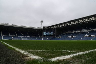 The Hawthorns 'un genel görünümü, West Bromwich Albion' un evi Sky Bet Şampiyonası öncesinde West Bromwich Albion, Rotherham United 'a karşı The Hawthorns, West Bromwich, Birleşik Krallık, 10 Nisan 202