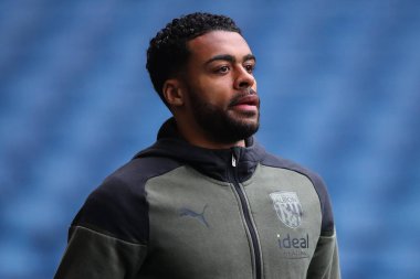 Darnell Furlong of West Bromwich Albion arrives ahead of the Sky Bet Championship match West Bromwich Albion vs Rotherham United at The Hawthorns, West Bromwich, United Kingdom, 10th April 202 clipart