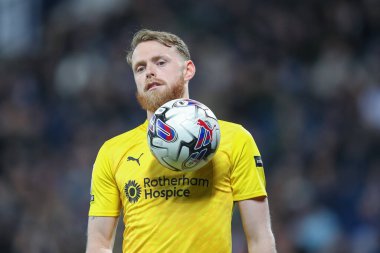 Rotherham United takımından Viktor Johansson, 10 Nisan 202 'de West Bromwich Albion-Rotherham United maçında The Hawthorns, West Bromwich, İngiltere' de karşı karşıya geldi.