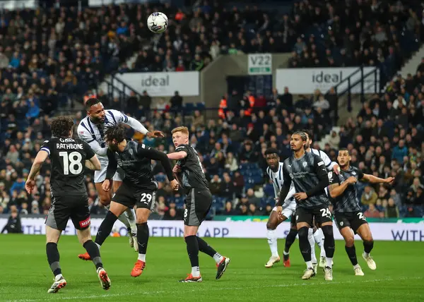 Kyle Bartley West Bromwich Albion Mène Balle Vers Lors Sky — Photo