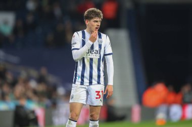 West Bromwich Albion 'dan Tom Fellows, 10 Nisan 202' de West Bromwich Albion-Rotherham United maçında, The Hawthorns, West Bromwich, İngiltere