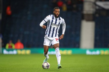 West Bromwich Albion 'dan Nathaniel Chalobah, 10 Nisan 202' de İngiltere 'de The Hawthorns, West Bromwich, West Bromwich United' da West Bromwich Albion-Rotherham United maçında maç yapıyor.