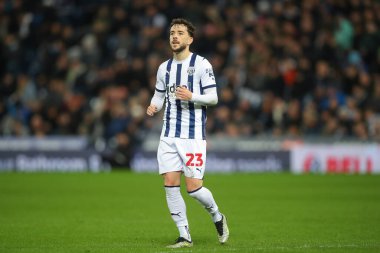 West Bromwich Albion 'dan Mikey Johnston, 10 Nisan 202' de West Bromwich Albion-Rotherham United maçında The Hawthorns, West Bromwich, İngiltere 'de karşı karşıya geldi.