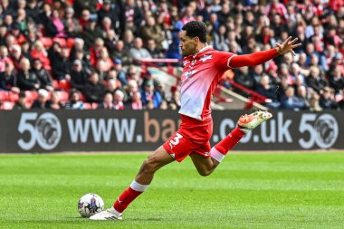 Barnsley 'den Jon Russell 13 Nisan 202' de Oakwell, Barnsley, İngiltere 'de oynanan 1.