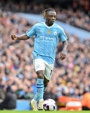 Manchester City 'den Jrmy Doku, 13 Nisan 2024 tarihinde Etihad Stadyumu' nda oynanan Premier League maçında öne geçti.