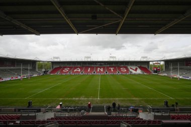 Betfred Challenge Kupası çeyrek final maçından önce St Helens 'e karşı Wicked Stadyumu, St Helens, Birleşik Krallık, 14 Nisan 202