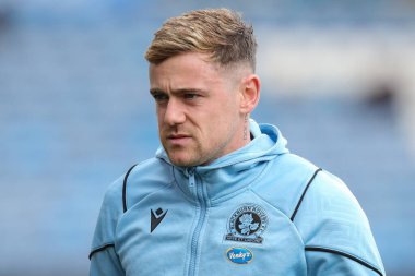 Blackburn Rovers takımından Sammie Szmodics, Elland Road Stadyumu 'na 13 Nisan 202' de Elland Road, Leeds, İngiltere 'deki Leeds United ve Blackburn Rovers maçının öncesinde geldi.