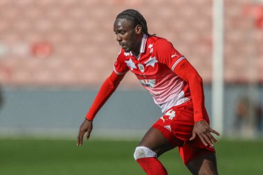 Barnsley takımından Devante Cole 13 Nisan 202 'de Oakwell, Barnsley, İngiltere' de oynanan 1.