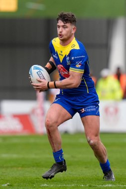 Warrington Wolves takımından Jordy Crowther, Betfred Challenge Kupası çeyrek final maçında St Helens 'a karşı Warrington Wolves, St Helens, St Helens, İngiltere, 14 Nisan 202