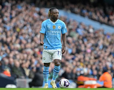 Manchester City 'den Jrmy Doku 13 Nisan 2024 tarihinde Etihad Stadyumu' nda oynanan Premier League maçında