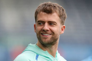 Leeds United takımından Patrick Bamford, Elland Road Stadyumu 'na 13 Nisan 202' de Leeds United ve Blackburn Rovers maçının öncesinde geldi.