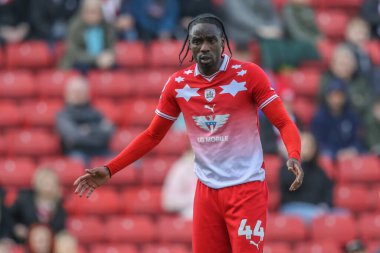Barnsley 'den Devante Cole 13 Nisan 202' de Oakwell, Barnsley, İngiltere 'de oynanan Sky Bet 1 karşılaşmasında tepki gösterdi.