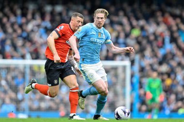 Manchester City 'den Kevin De Bruyne 13 Nisan 202' de Etihad Stadyumu 'nda oynanan Premier League maçında öne geçti.