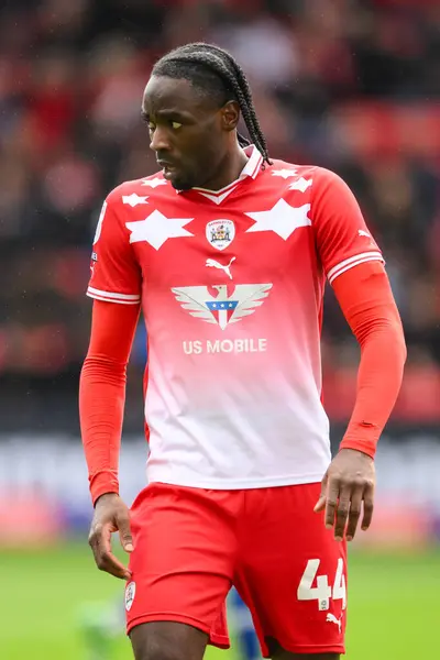 stock image Devante Cole of Barnsley during the Sky Bet League 1 match Barnsley vs Reading at Oakwell, Barnsley, United Kingdom, 13th April 202