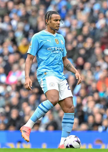 Manuel Akanji Von Manchester City Aktion Während Des Premier League — Stockfoto