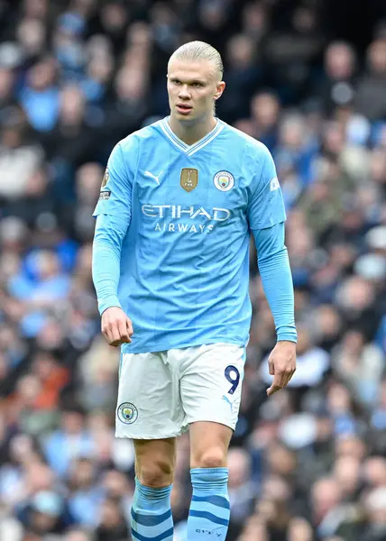 stock image Erling Haaland of Manchester City, during the Premier League match Manchester City vs Luton Town at Etihad Stadium, Manchester, United Kingdom, 13th April 202