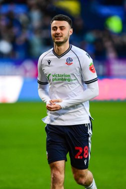 Bolton Wanderers takımından Aaron Collins, 16 Nisan 202 'de Bolton Wanderers' ın Shrewsbury Town 'a karşı oynadığı maçta