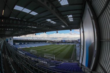 Fratton Park 'ın Sky Bet Ligi 1 maçı sırasında Portsmouth - Barnsley maçı sırasında genel görünümü Fratton Park, Portsmouth, İngiltere, 16 Nisan 202