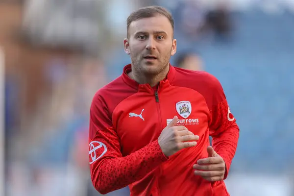 stock image Herbie Kane of Barnsley in the pregame warmup session during the Sky Bet League 1 match Portsmouth vs Barnsley at Fratton Park, Portsmouth, United Kingdom, 16th April 202