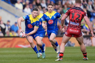 Warrington Wolves takımından George Williams, 20 Nisan 202 'de Halliwell Jones Stadyumu' nda oynanan Warrington Wolves - Leigh Leopards maçında, Betfred Süper Lig 8.