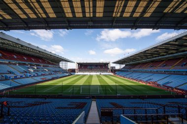 Premier League karşılaşması öncesinde Villa Park 'ın genel görünümü, Aston Villa - Bournemouth Villa Park, Birmingham, İngiltere, 21 Nisan 202